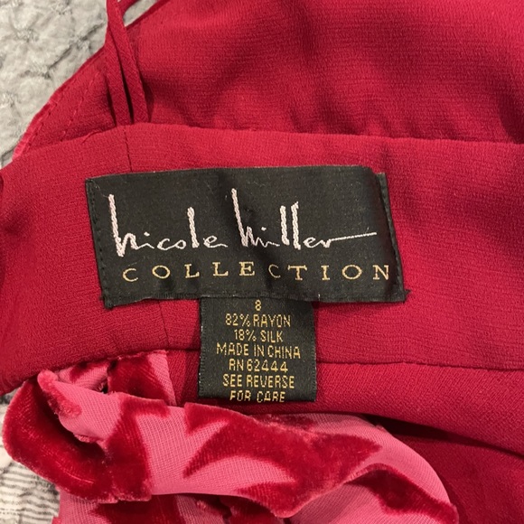 Nicole Miller floral print sexy halter top gown - Picture 8 of 15